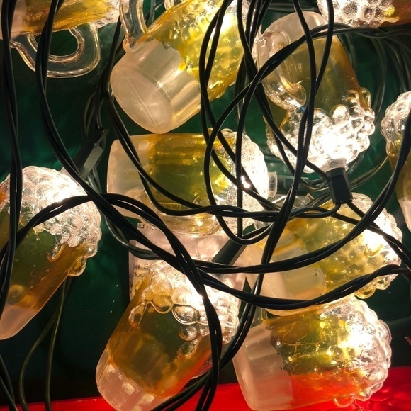 Kurt Sandler Set of 2 12CT Novelty Frosty Beer Mugs String Light Sets 24 in All - Picture 4 of 6